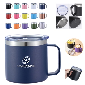 14 oz Coffee Mug Vacuum Insulated Camping Mug with Lid